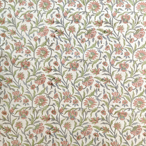 Pastel Elegance Block Printed Table Cloth