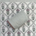 Valley Of Flowers Hand Block Printed Single-Bed Quilt