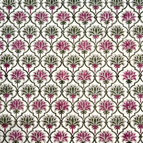 Gulshan Bloom Block Printed Table Cloth