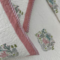 Bunny Blush Kids Non-Reversible Hand Block Printed Quilted Bedcover  Set of 3