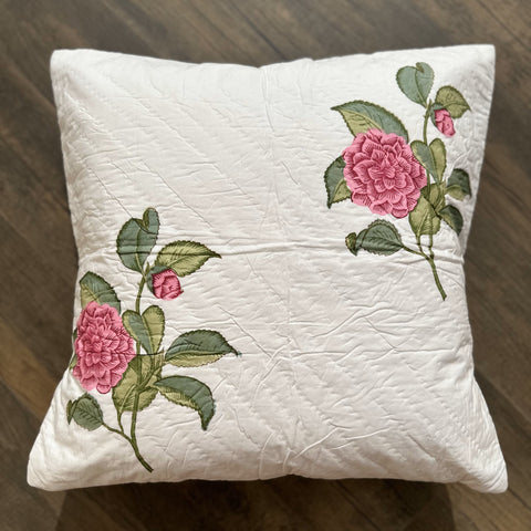 Mary Rose Quilted Cushion Cover