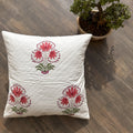Red Cardinal Quilted Cushion Cover