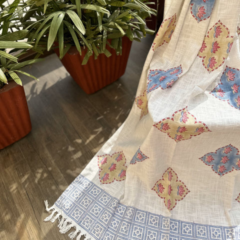 Kamal Talai Block Printed Throw Blanket