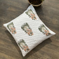 Floral Tiara Quilted Cushion Cover