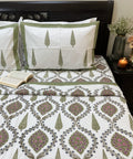 Regal Cypress Jaal Block Printed Single-Bed Dohar
