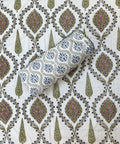 Regal Cypress Jaal Block Printed Single-Bed Dohar