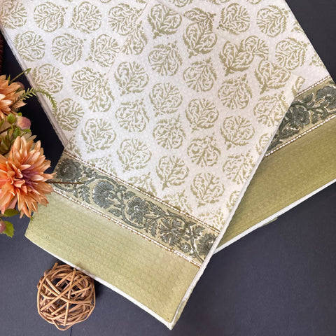 Mehndi Waffle Cotton Towel Set