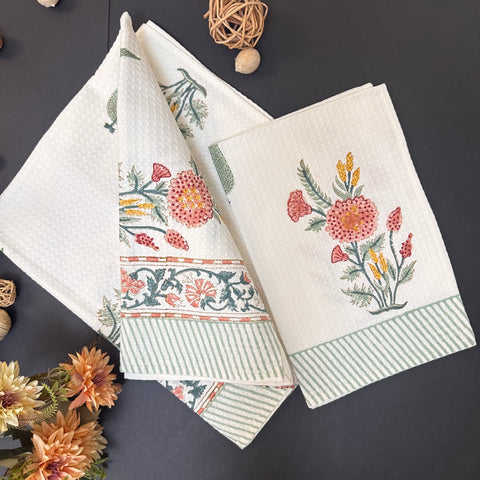 Gulshan Waffle Cotton Towel Set