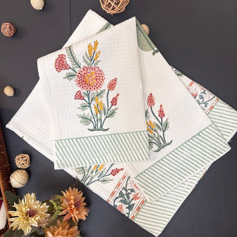 Gulshan Waffle Cotton Towel Set