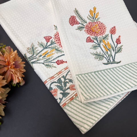 Gulshan Waffle Cotton Towel Set