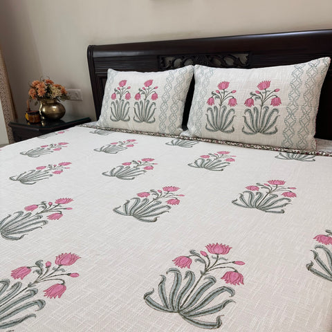 Kamal Block Printed TNT Bedcover