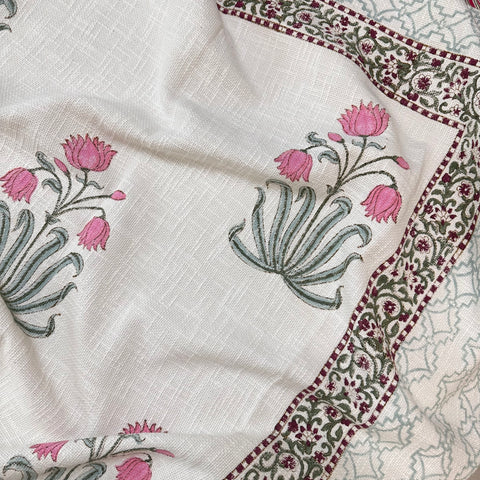 Kamal Block Printed TNT Bedcover