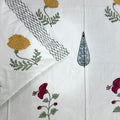 Hibiscus Harmony Block Printed Bedsheet