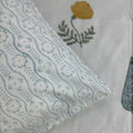 Hibiscus Harmony Block Printed Bedsheet