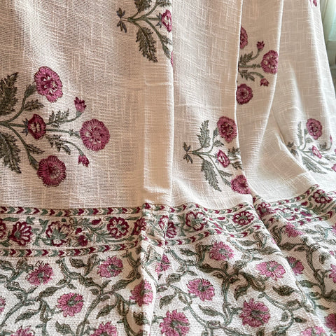 Noor Block Printed Throw