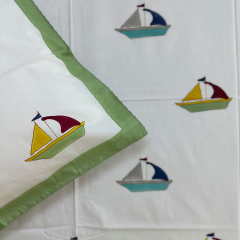 Marine Adventure-Sage Kids Single Bedsheet