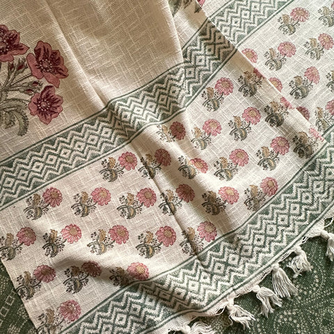 Saanjh Block Printed Throw