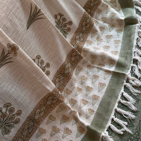 Gulzar Bagh Block Printed Throw