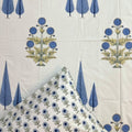 Midnight Sonata Handblock Printed Bedding Set
