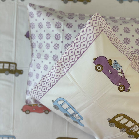 Joy Ride Junction Kids Bedsheet Set of 3