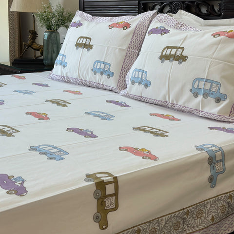 Joy Ride Junction Kids Bedsheet Set of 3