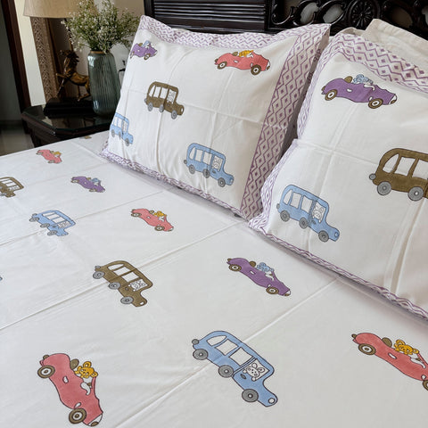 Joy Ride Junction Kids Bedsheet Set of 3