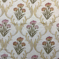Golden Bloom Mesh Block Printed Single-Bed Dohar
