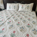 Tulip Quilted Bedcover