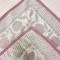 Crimson Meadow Block Printed Single Mulmul Dohar