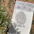 Crimson Meadow Block Printed Single Mulmul Dohar