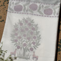 Crimson Meadow Block Printed Single Mulmul Dohar