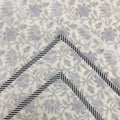 Chevron Glow Block Printed Single Mulmul Dohar