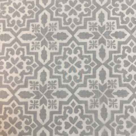 Grey Elegance Block Printed Single Mulmul Dohar