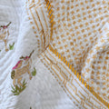 Fawn & Feathered Friends Hand Block Printed Baby Set