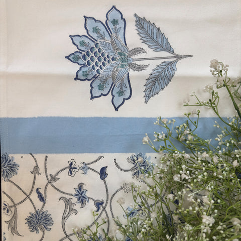 Seven Heaven Block Printed Table Runner