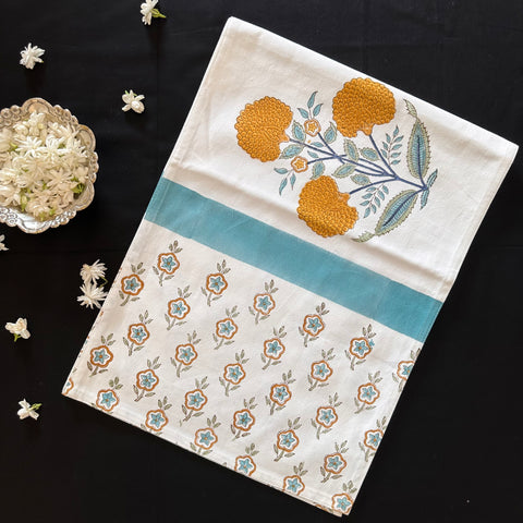 Marigold Love Block Printed Table Runner