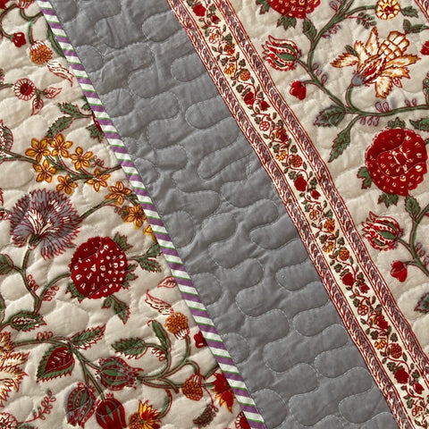 Blossom In Nature Quilted Bedcover