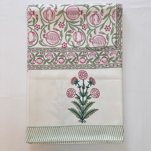 Anar Jaal Block Printed Table Cloth