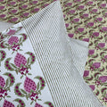 Berry Blossom Block Printed Bedsheet