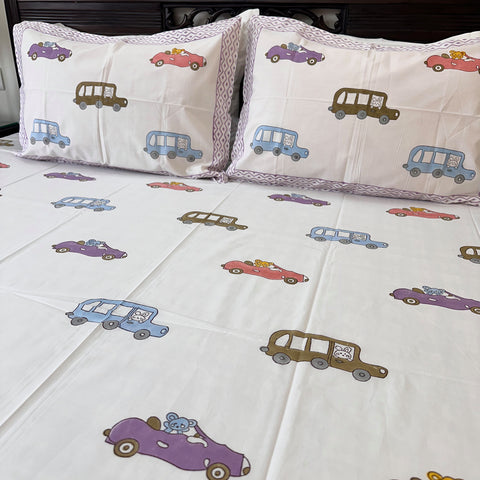 Joy Ride Junction Kids Bedsheet Set of 3