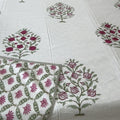 Red Scarlet Heritage Block Printed Double Bed Dohar