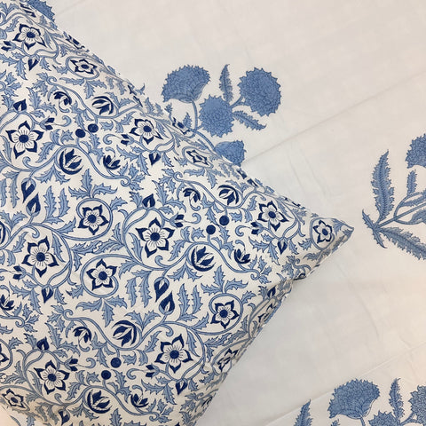 Amber Grace Block Printed Bedsheet