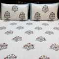 Rustic Charm Block Printed Bedsheet