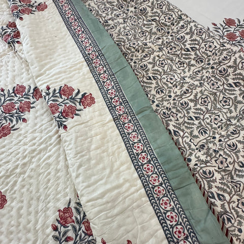 Soft Spice Handblock Printed Bedding Set