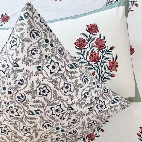 Soft Spice Handblock Printed Bedding Set