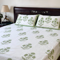 Mint Grace Block Printed Bedding Set