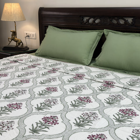 Valley of Flowers Block Printed Double Bed Dohar