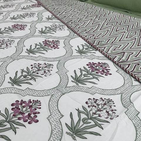 Valley of Flowers Block Printed Double Bed Dohar