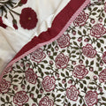 Timeless Poppy Block Printed Single-Bed Dohar