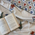 Blooming Lines Block Printed Single-Bed Dohar